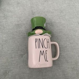 Ray Dunn mug with leprechaun topper